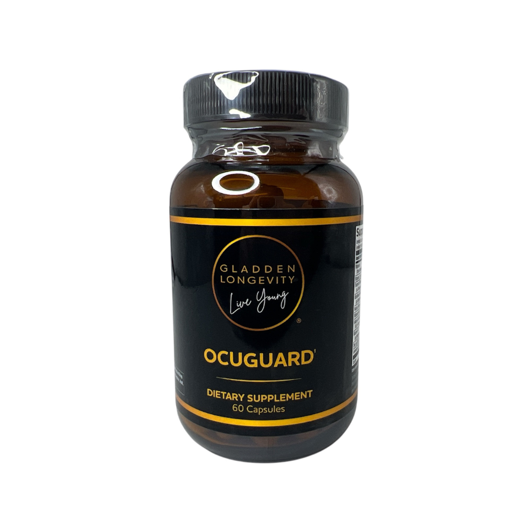 OcuGuard supplement for eye health, vision support, and antioxidant protection.