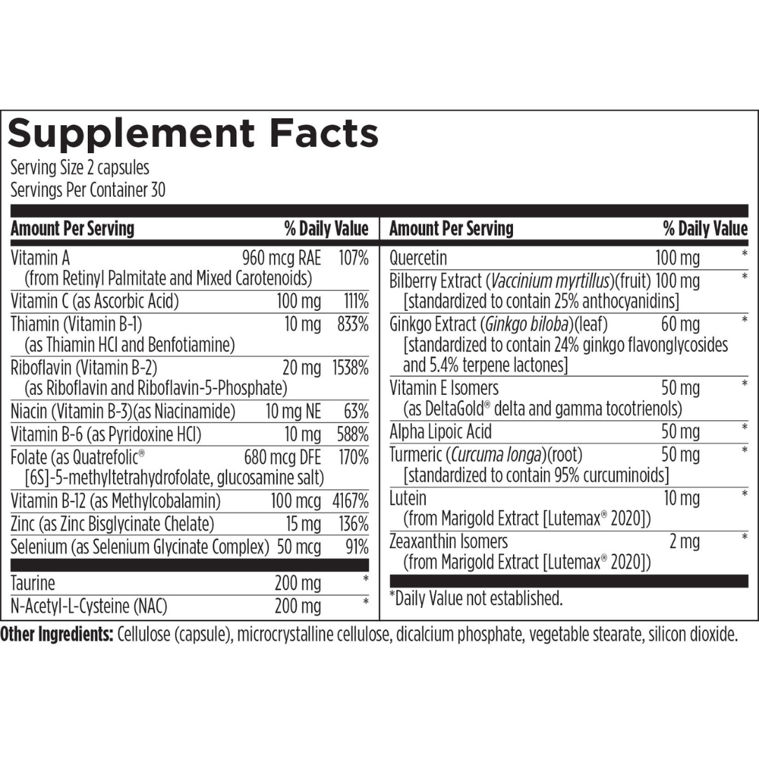 OcuGuard supplement for eye health, vision support, and antioxidant protection.