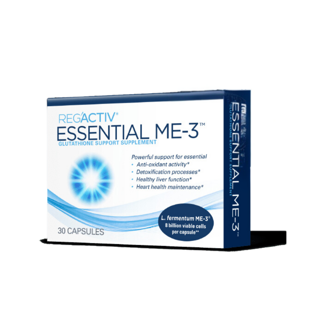 Reg'Activ® Essential ME-3 Box Front View for Probiotic Support and Gut Health