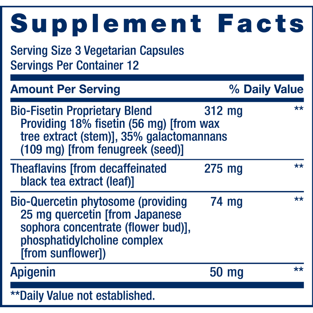 High-quality bottle of Senolytic Activator supplement containing 36 capsules, formulated to support healthy aging, cellular regeneration, and longevity through advanced senolytic ingredients designed to help clear senescent cells and promote overall vitality.