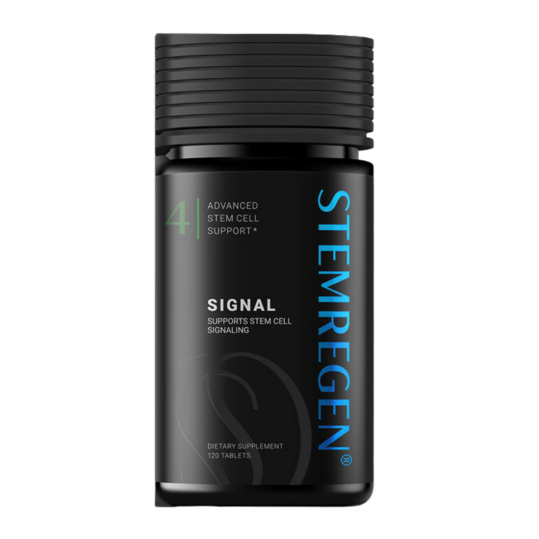 Stemregen Signal supplement bottle, formulated to support cellular regeneration, enhance tissue repair, and promote overall vitality with advanced stem cell signaling ingredients.