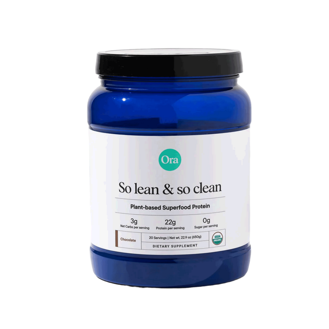 So Lean & So Clean Chocolate Plant Protein – vegan protein powder for muscle support and clean nutrition