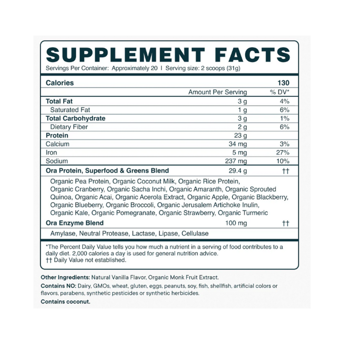 So Lean & So Clean Vanilla Plant Protein – vegan protein powder for clean nutrition and daily muscle support