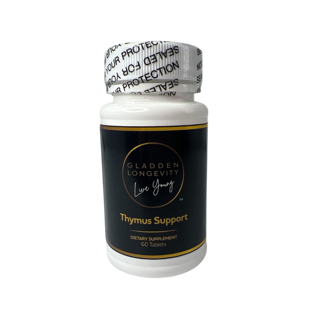 Thymus Support supplement for immune system health and thymus gland function.