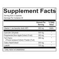 UA-X PRO 90 capsules supplement facts, key ingredients and dosage for joint health support.