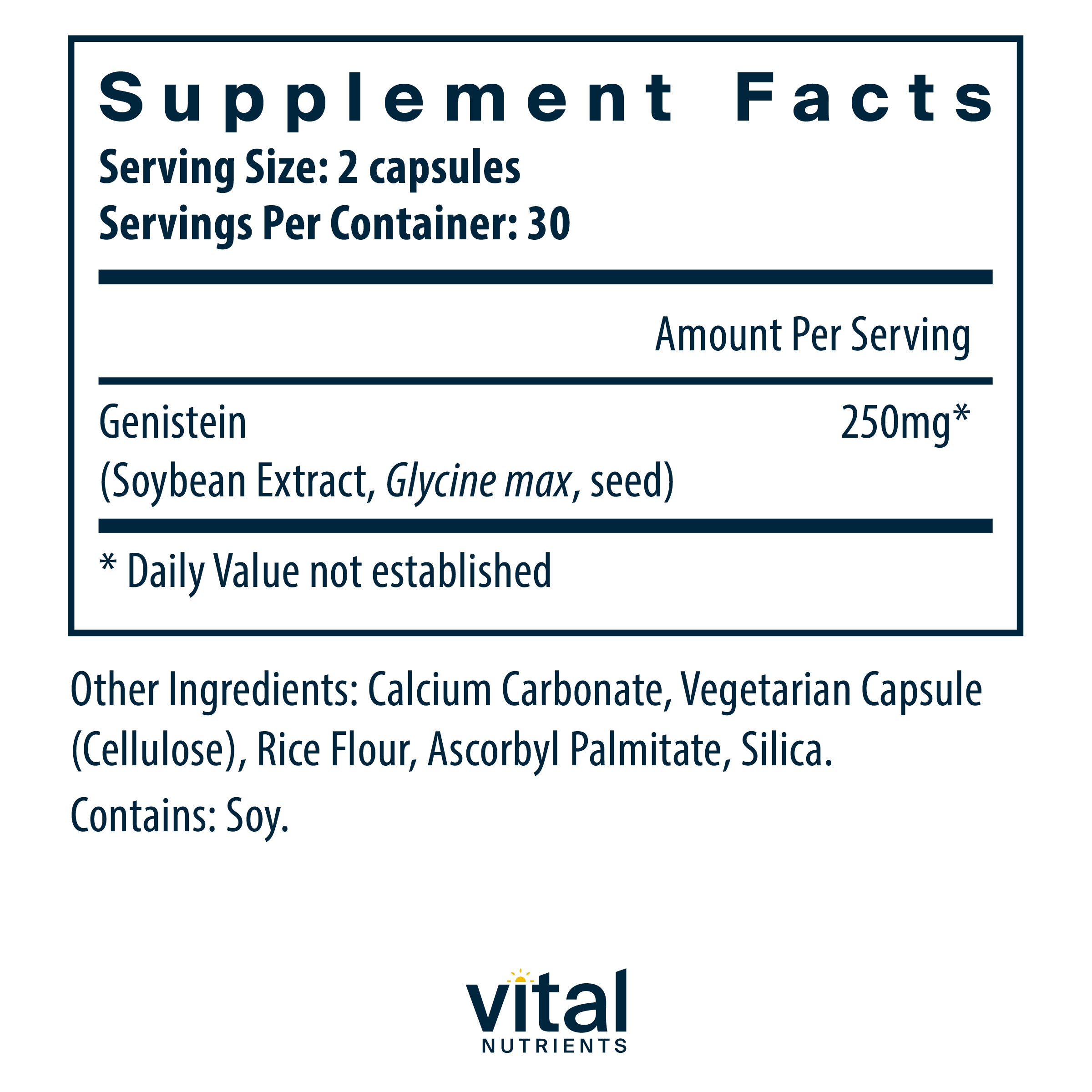 Genistein 125 mg 60 vegcaps