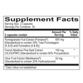 Supplement facts for Vascular Pro, featuring ingredients for optimal circulation and heart health