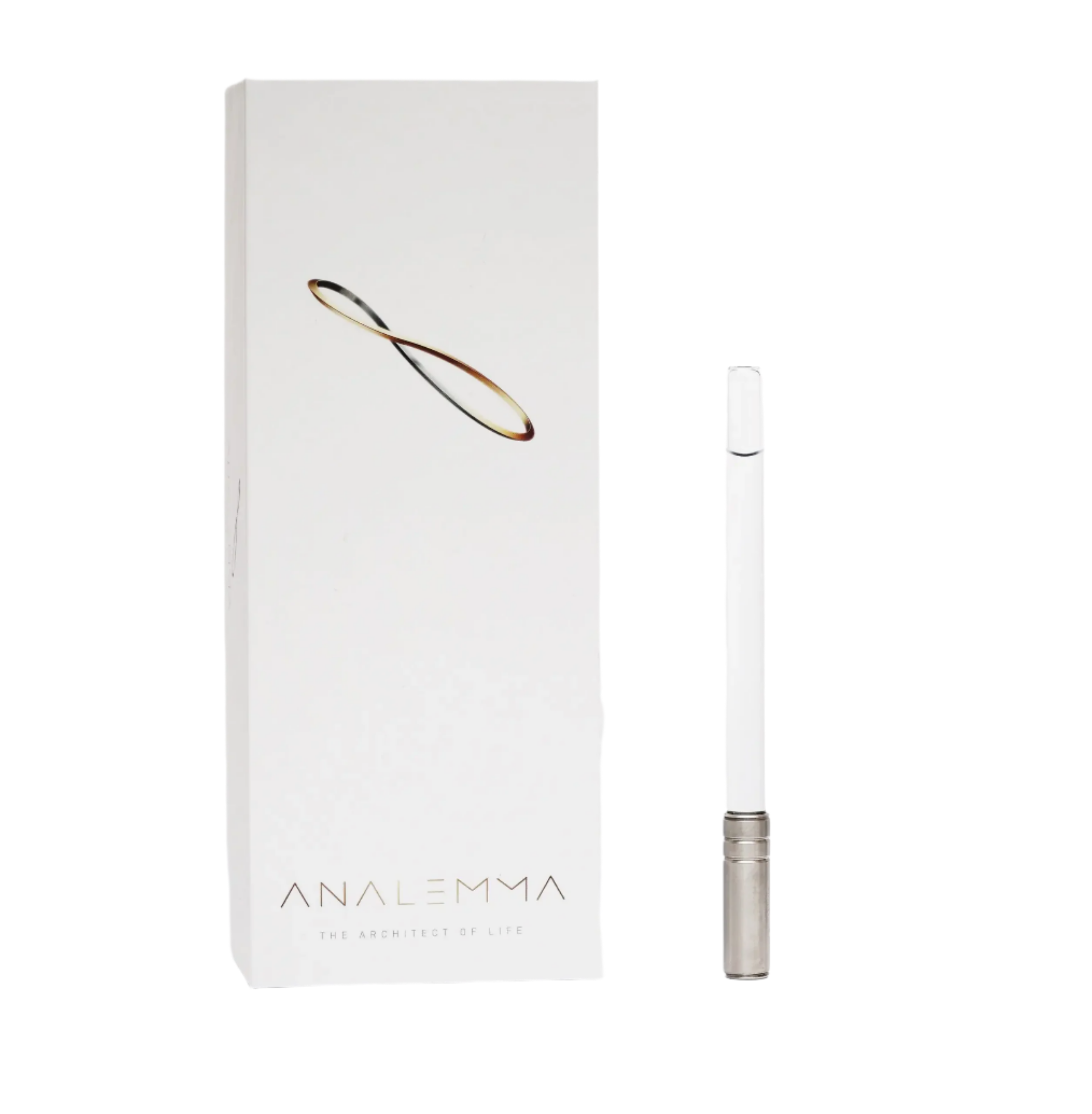 Analemma wand designed to restructure water for optimal hydration and health benefits.