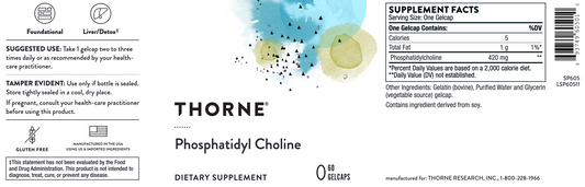 Phosphatidyl Choline 60 gelcaps