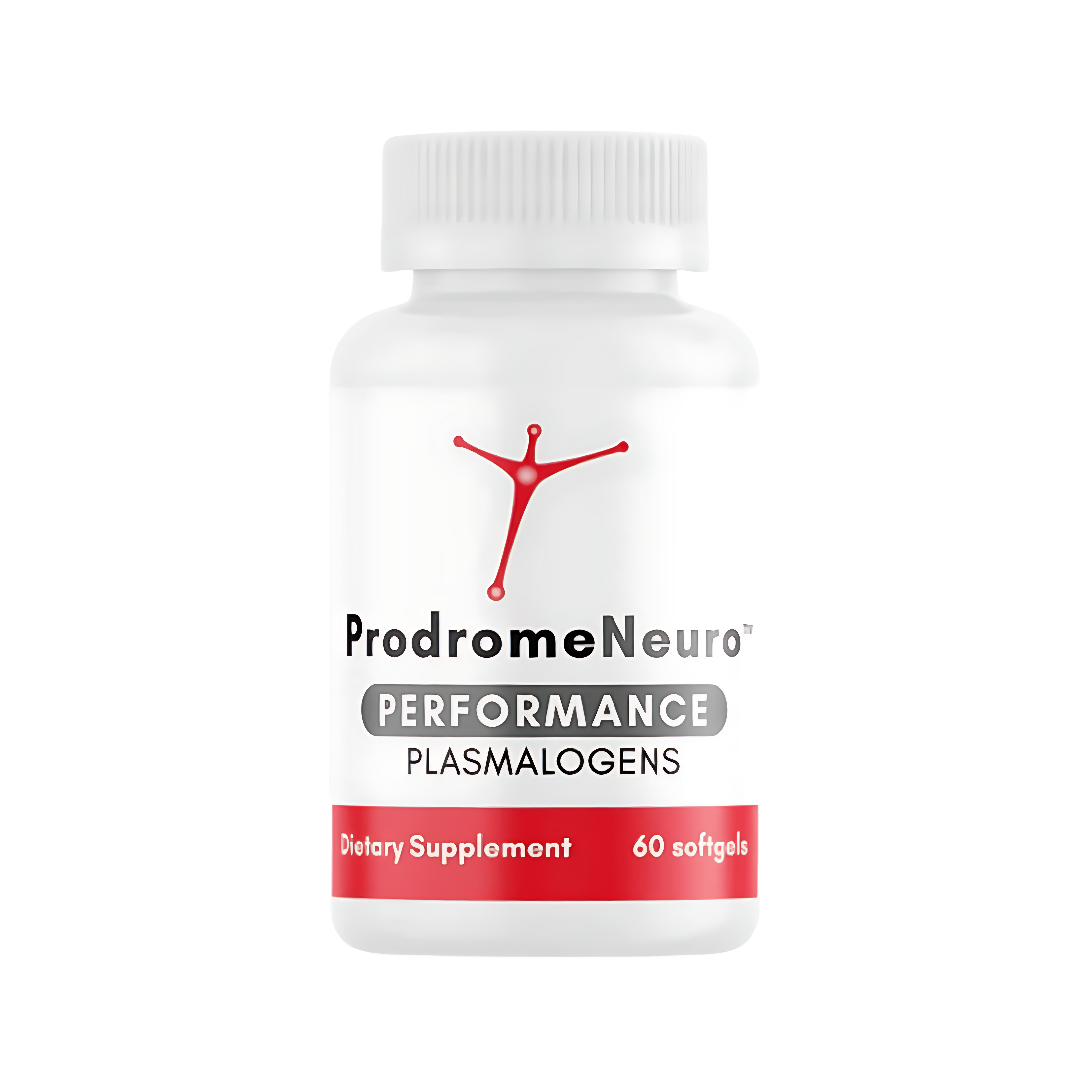 ProdromeNEURO™ supplement featuring omega-3 DHA plasmalogen precursors for optimal brain function, neuroprotection, and enhanced cognition, including Omega-3 Plasmalogen Oil and clove oil in a convenient softgel format.