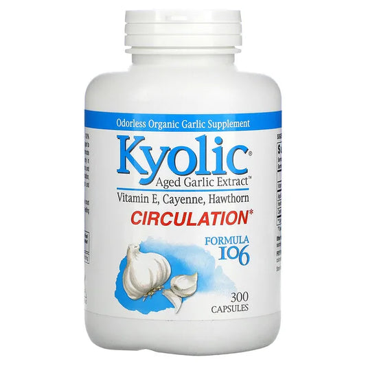 Kyolic Odorless Organic Aged Garlic Extract Formula 106 100 ct