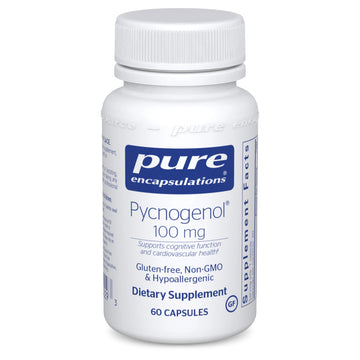 Pycnogenol | Pine Bark Extract capsules for cognitive and cardiovascular health, vegan-friendly, with standardized proanthocyanidins for vascular support.