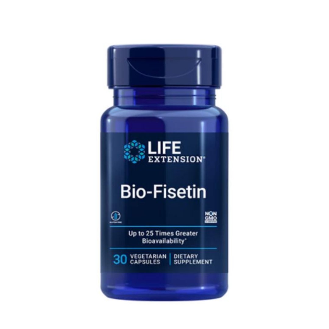 Fisetin has loads of health benefits. But much of the fisetin you ingest turns into inactive metabolites through the digestive process. So we’ve created a formula that helps preserve fisetin, so you get the maximum benefit.